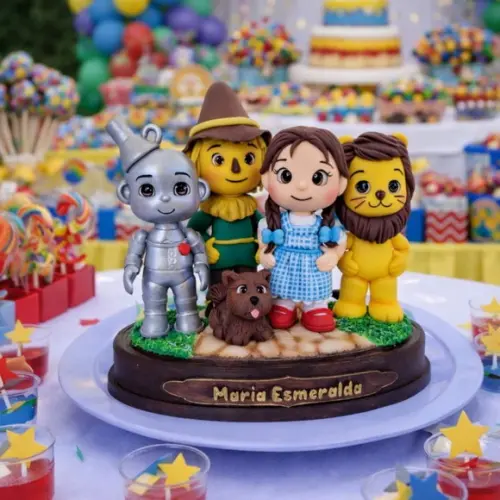 Centro de Mesa Personalizado no Tema o Mágico de Óz