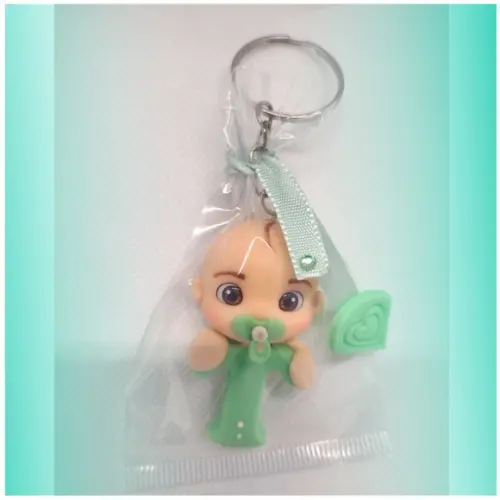 Chaveiro para Chá de Bebê em Biscuit