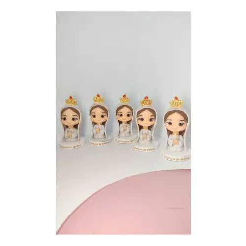 Lembrancinha Nossa Senhora de Fátima em Biscuit (6 Cm)