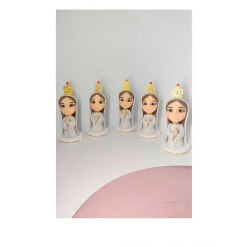 Lembrancinha Nossa Senhora de Fátima em Biscuit (8 Cm)