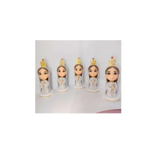Lembrancinha Nossa Senhora de Fátima em Biscuit (8 Cm)