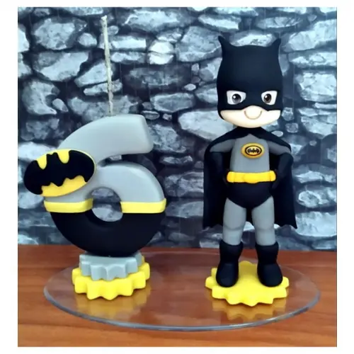 Topo de Bolo do Batman em Biscuit