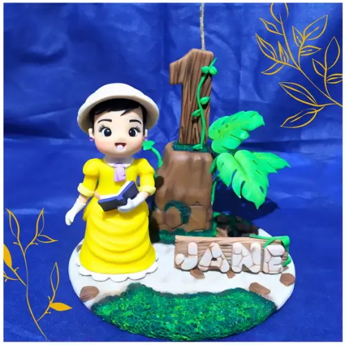 Topo de Bolo em Biscuit Jane (tarzan)