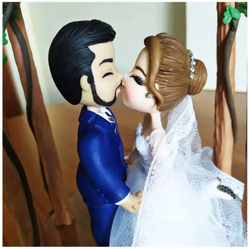 Topo de Casamento de Biscuit