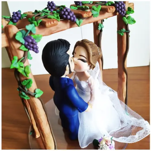 Topo de Casamento de Biscuit