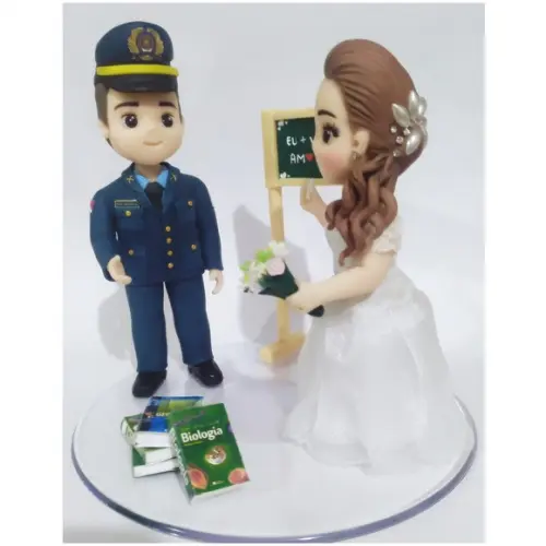 Topo de Casamento de Biscuit