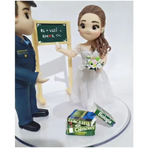 Topo de Casamento de Biscuit