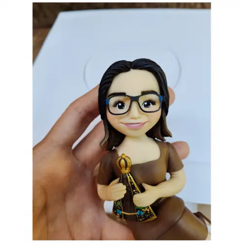 Topo Personalizado Boneca Segurando Nossa Senhora Aparecida