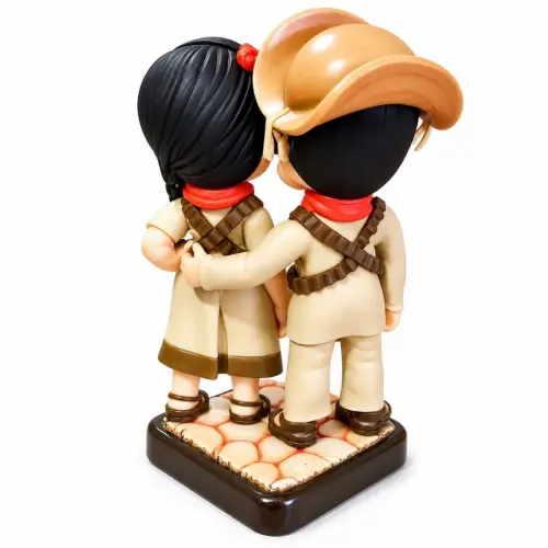 Boneco Lampião e Maria Bonita em Biscuit