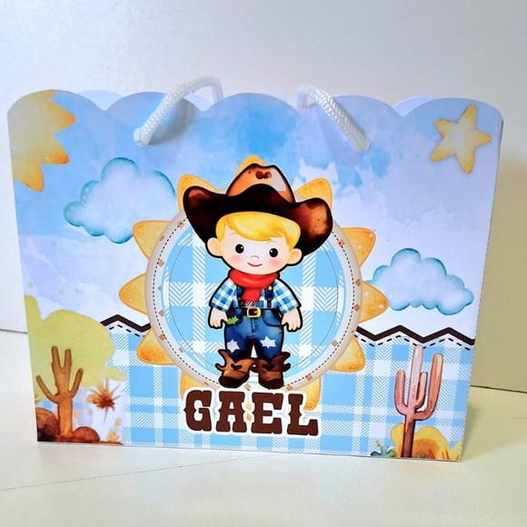 20 Sacola Country Boiadeiro Fazendinha Menino
