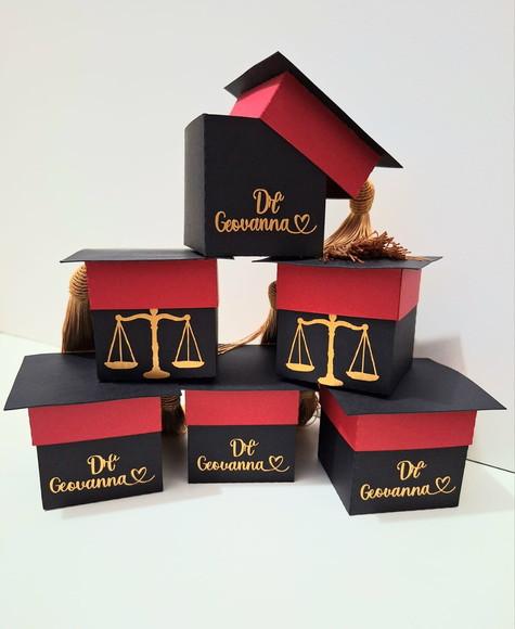 30 Mini Capelo Formatura Personalizado 1 Nome +1 Símbolo