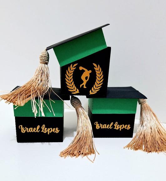 40 Capelo Formatura Profissões Personalizado Nome + Símbolo
