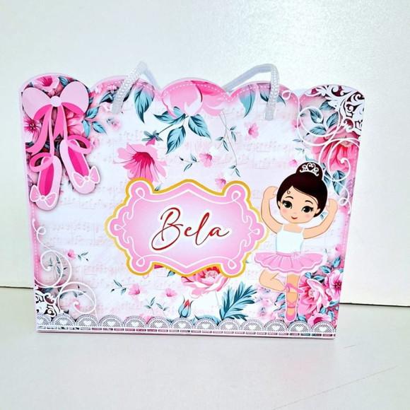 40 Sacola Personalizada Bailarina Ballet