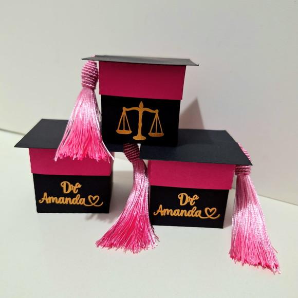 50 Capelo Formatura Lembrancinha Personalizado Nome+símbolo