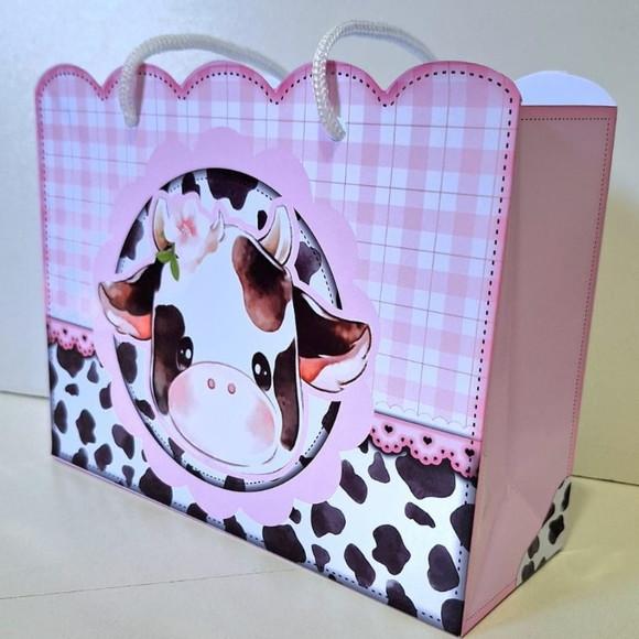 Kit Sacolinha Personalizada Vaquinha Festas e Lembrancinha
