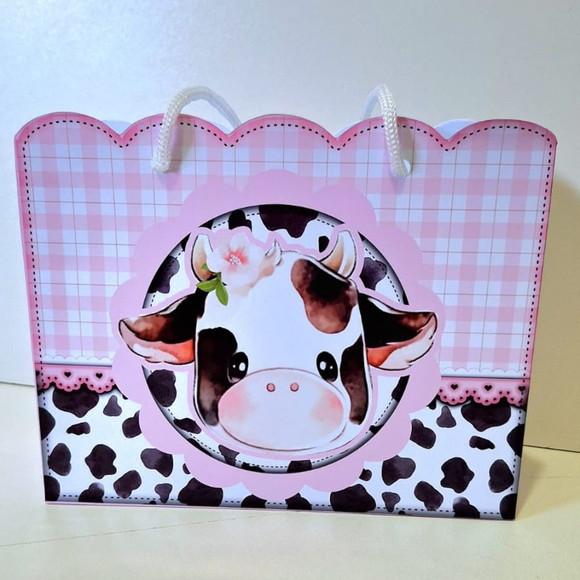 Kit Sacolinha Personalizada Vaquinha Festas e Lembrancinha