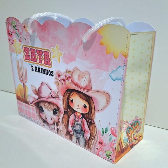 Sacolinha Country Boiadeira Fazendinha Menina