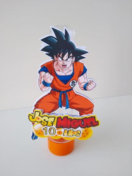 Tubete Personalizados Dragon Ball 3d Nome e Idade