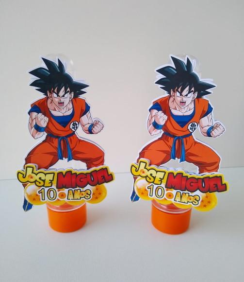 Tubete Personalizados Dragon Ball 3d Nome e Idade