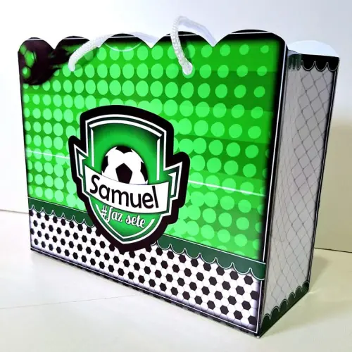 20 Sacola Personalizada Futebol Lembrança Festa