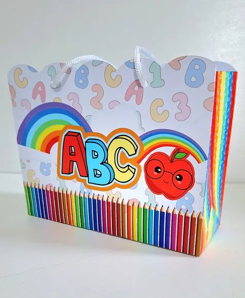 20 Sacola Personalizada Abc Festa Lembrancinha