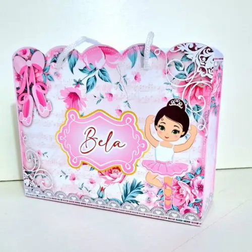 25 Sacola Personalizada Bailarina Ballet