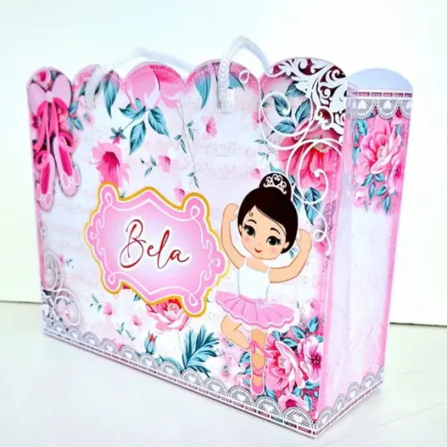 40 Sacola Personalizada Bailarina Ballet