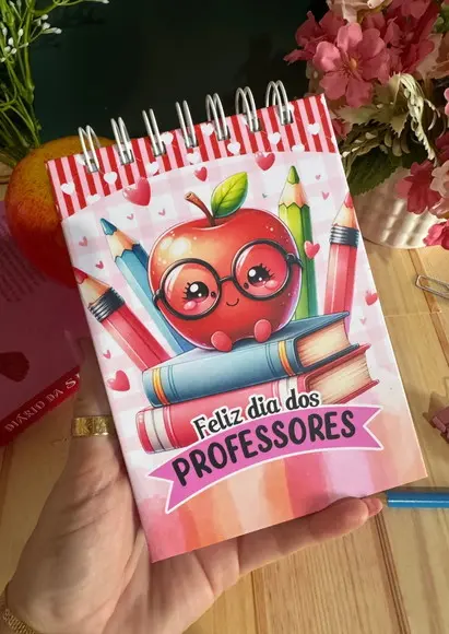 Bloco A6 Personalizado Coruja Professores / Lembrancinha