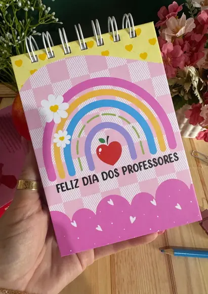 Bloco A6 Personalizado Coruja Professores / Lembrancinha
