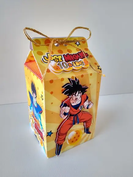 Caixa Milk Dragon Ball / Lembrancinha Personalizada Festa
