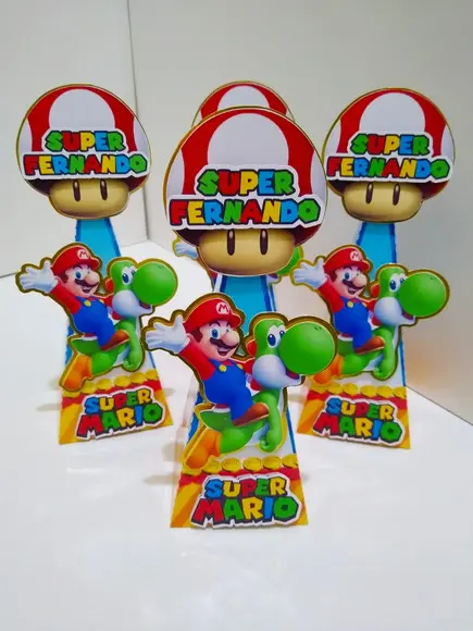 Caixa Pirâmide Mario ou Luigi