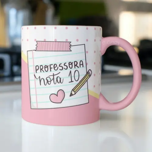 Caneca Dia do Professor Nota 10