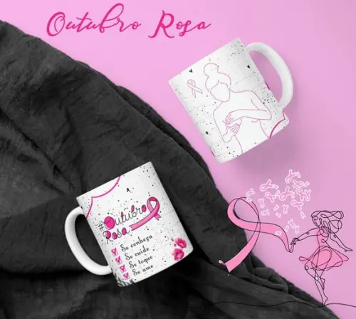 Caneca Outubro Rosa