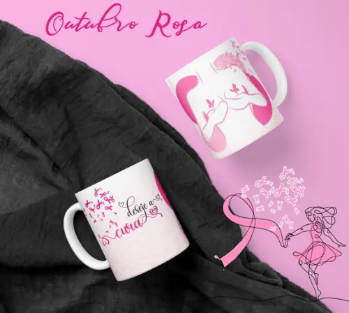 Caneca Outubro Rosa