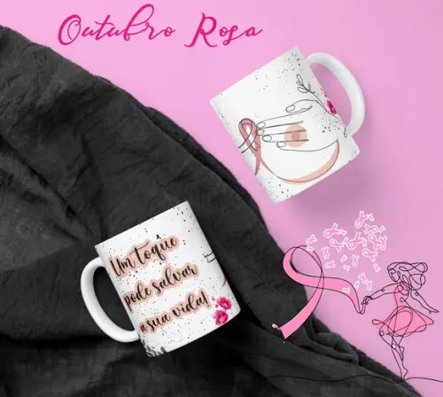 Caneca Outubro Rosa