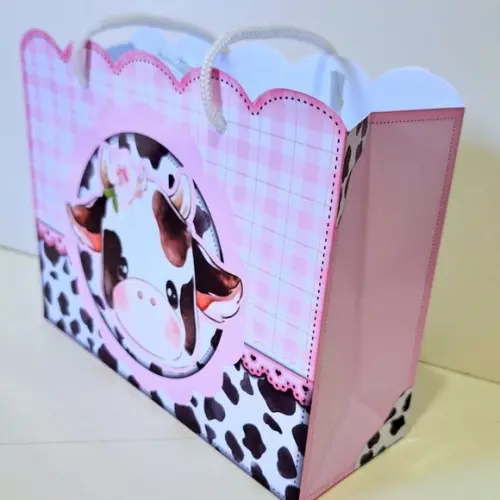 Kit Sacolinha Personalizada Vaquinha Festas e Lembrancinha