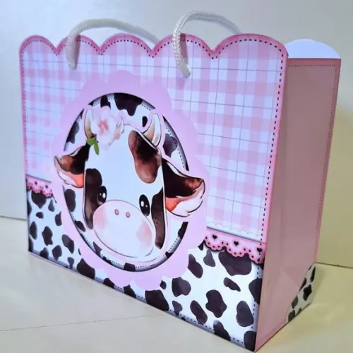 Kit Sacolinha Personalizada Vaquinha Festas e Lembrancinha