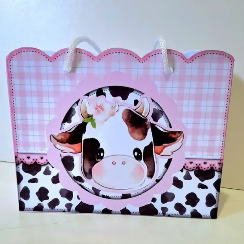 Kit Sacolinha Personalizada Vaquinha Festas e Lembrancinha
