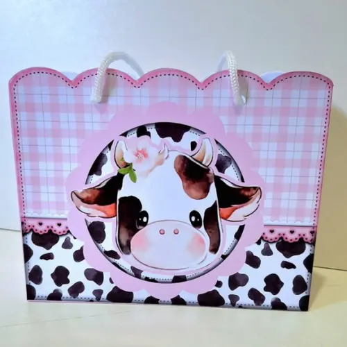 Kit Sacolinha Personalizada Vaquinha Festas e Lembrancinha