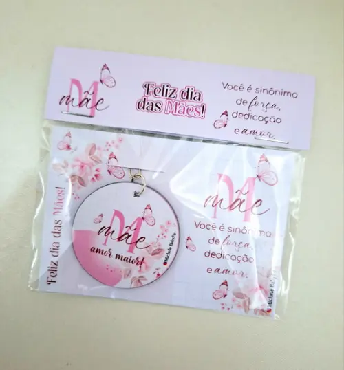 Lembrancinha Espelho Chaveiro + Card