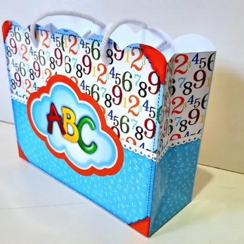 Sacolinha Personalizada Abc Festa Escola 19x15x7