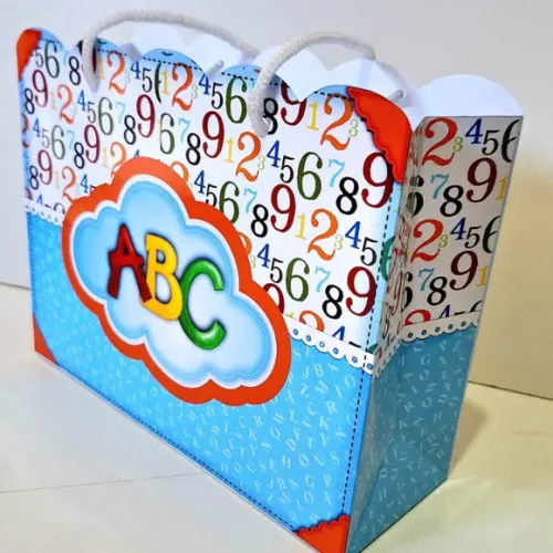 Sacolinha Personalizada Abc Festa Escola 19x15x7