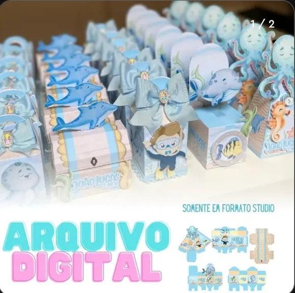 Arquivo Digital de Corte Fundo do Mar Menino Studio