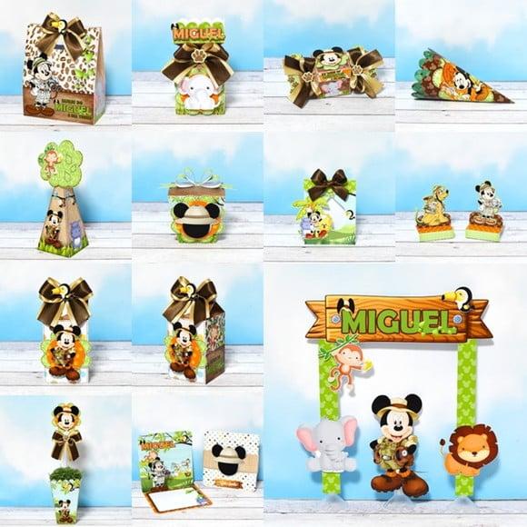 Arquivo Corte Digital Silhouette Mickey Safari Luxo