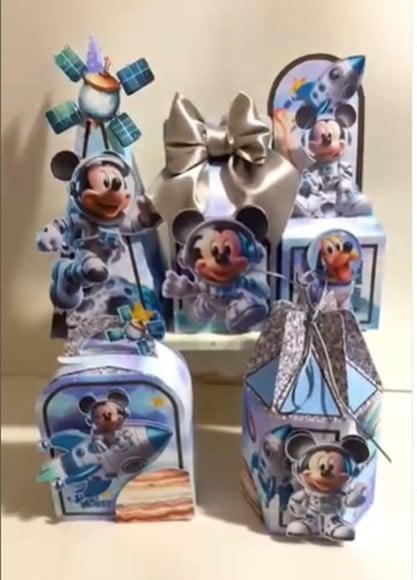 Arquivo de Corte Digital Mickey Astronauta Studio e pdf