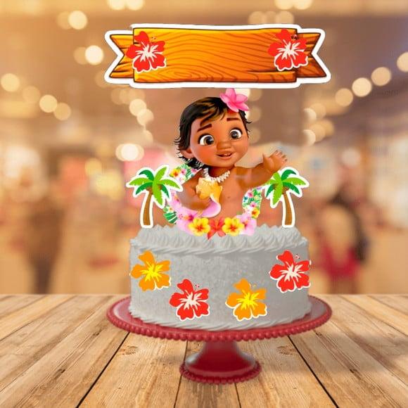 Arquivo Digital Topo de Bolo Moana Baby
