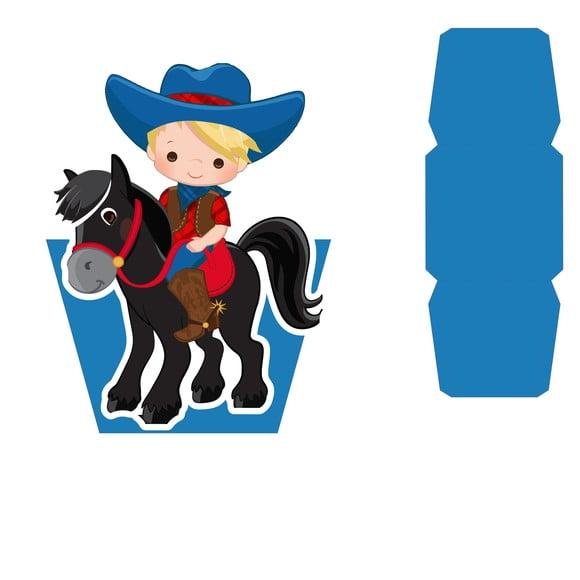 Arquivo Silhouette Centro de Mesa Cowboy