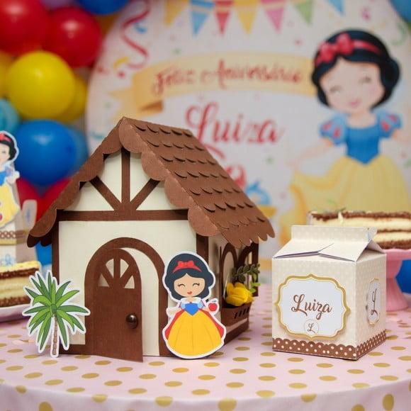 Casinha Branca de Neve Arquivo de Corte Studio e pdf