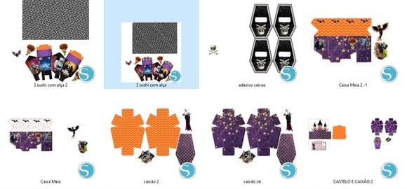 Arquivo Digital Silhouette Kit Hotel Transylvania Luxo.