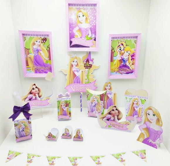 Arquivo Silhouette e pdf Rapunzel